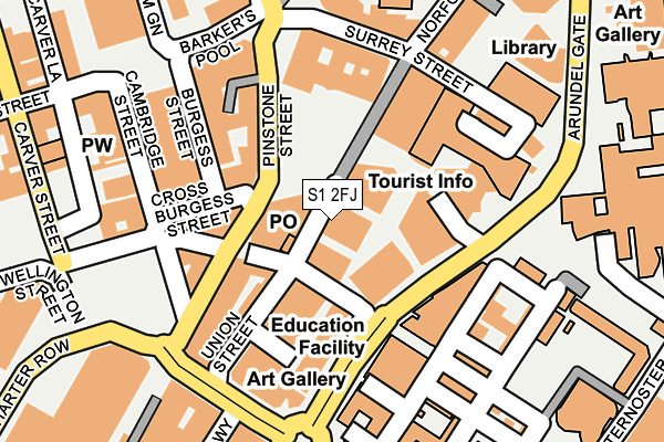 S1 2FJ map - OS OpenMap – Local (Ordnance Survey) S1 2FJ map - OS OpenMap – Local (Ordnance Survey)