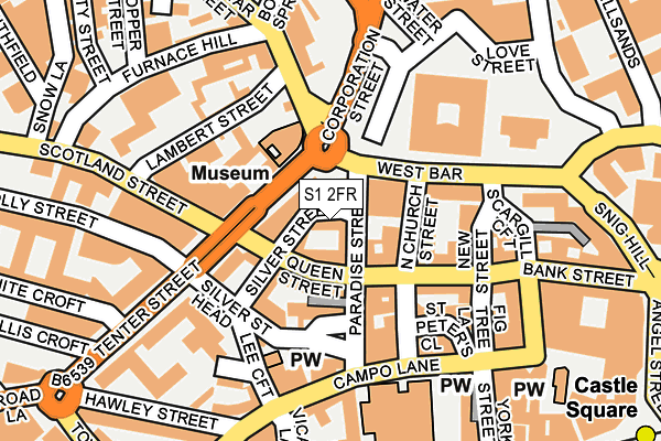 S1 2FR map - OS OpenMap – Local (Ordnance Survey) S1 2FR map - OS OpenMap – Local (Ordnance Survey)
