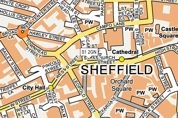 S1 2GN map - OS OpenMap – Local (Ordnance Survey) S1 2GN map - OS OpenMap – Local (Ordnance Survey)