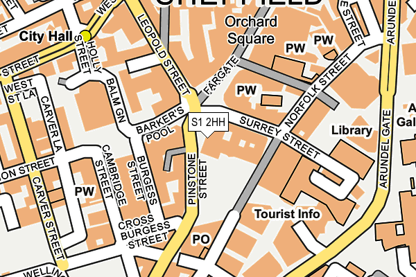 S1 2HH map - OS OpenMap – Local (Ordnance Survey) S1 2HH map - OS OpenMap – Local (Ordnance Survey)