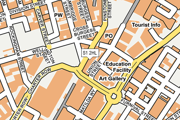 S1 2HL map - OS OpenMap – Local (Ordnance Survey) S1 2HL map - OS OpenMap – Local (Ordnance Survey)