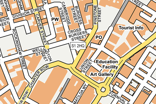 S1 2HQ map - OS OpenMap – Local (Ordnance Survey) S1 2HQ map - OS OpenMap – Local (Ordnance Survey)