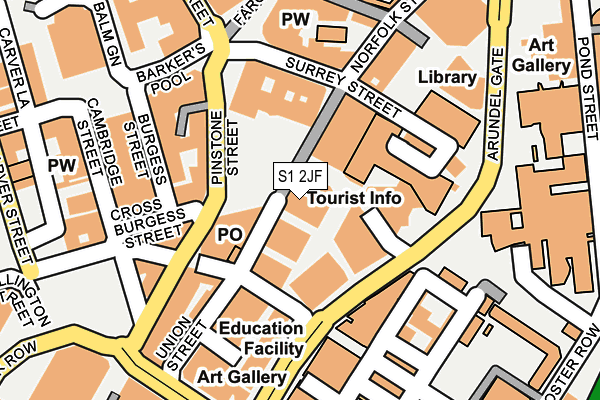 S1 2JF map - OS OpenMap – Local (Ordnance Survey) S1 2JF map - OS OpenMap – Local (Ordnance Survey)