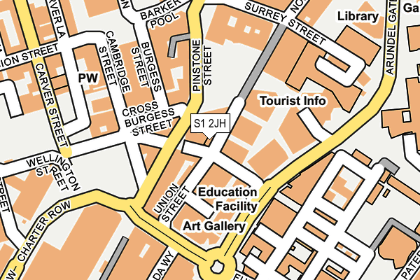 S1 2JH map - OS OpenMap – Local (Ordnance Survey) S1 2JH map - OS OpenMap – Local (Ordnance Survey)