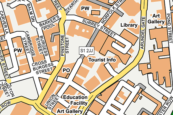 S1 2JJ map - OS OpenMap – Local (Ordnance Survey) S1 2JJ map - OS OpenMap – Local (Ordnance Survey)