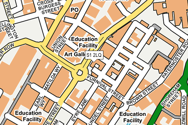 S1 2LQ map - OS OpenMap – Local (Ordnance Survey) S1 2LQ map - OS OpenMap – Local (Ordnance Survey)