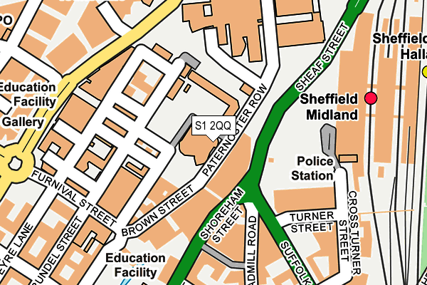 S1 2QQ map - OS OpenMap – Local (Ordnance Survey) S1 2QQ map - OS OpenMap – Local (Ordnance Survey)