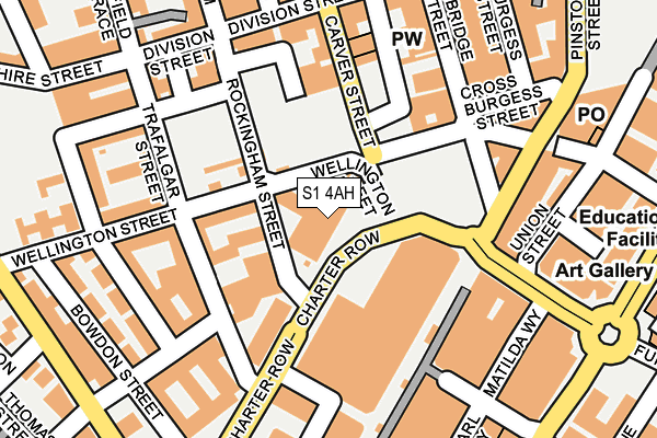 S1 4AH map - OS OpenMap – Local (Ordnance Survey) S1 4AH map - OS OpenMap – Local (Ordnance Survey)
