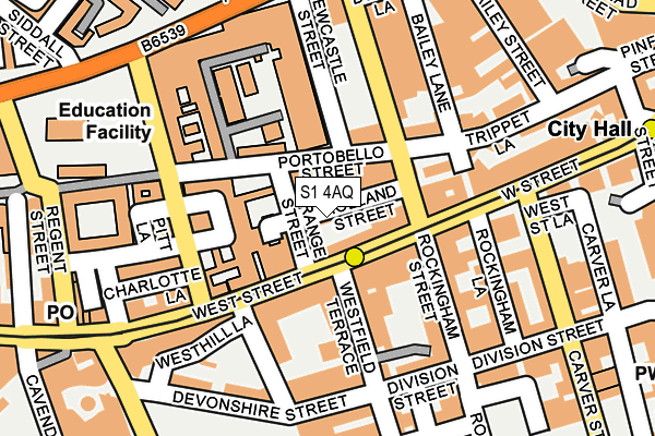 S1 4AQ map - OS OpenMap – Local (Ordnance Survey) S1 4AQ map - OS OpenMap – Local (Ordnance Survey)