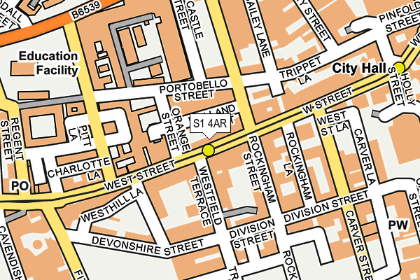 S1 4AR map - OS OpenMap – Local (Ordnance Survey) S1 4AR map - OS OpenMap – Local (Ordnance Survey)