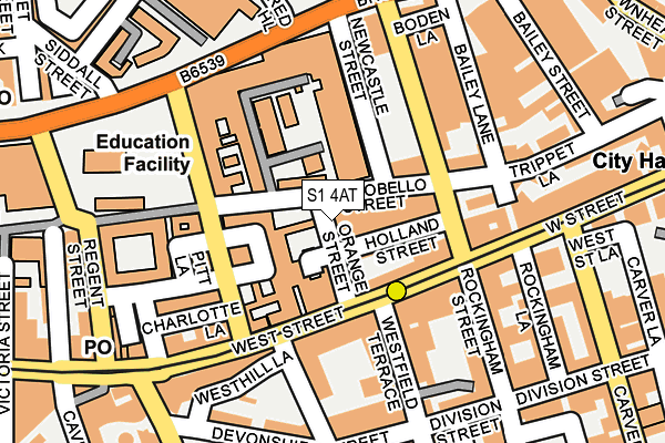 S1 4AT map - OS OpenMap – Local (Ordnance Survey) S1 4AT map - OS OpenMap – Local (Ordnance Survey)