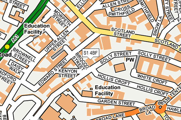 S1 4BF map - OS OpenMap – Local (Ordnance Survey) S1 4BF map - OS OpenMap – Local (Ordnance Survey)