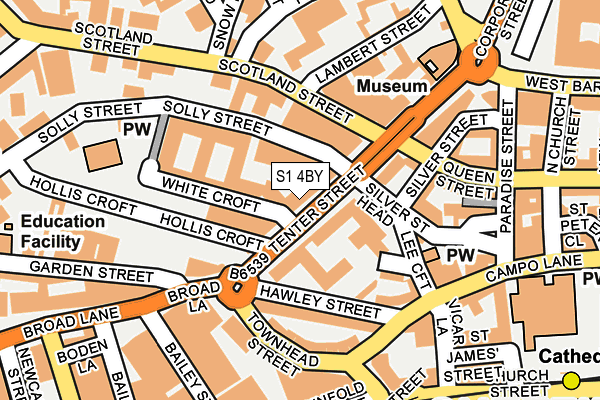 S1 4BY map - OS OpenMap – Local (Ordnance Survey) S1 4BY map - OS OpenMap – Local (Ordnance Survey)