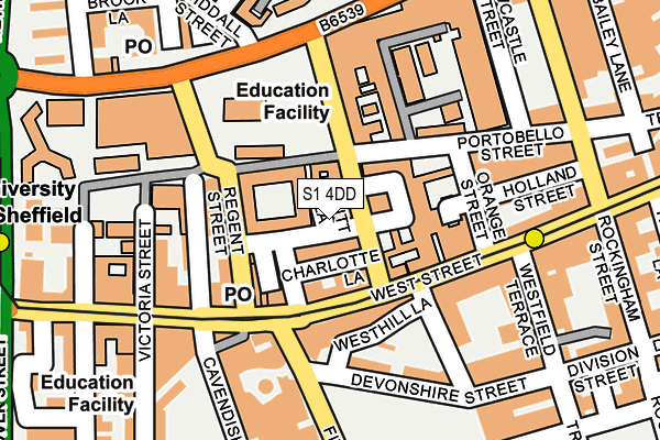 S1 4DD map - OS OpenMap – Local (Ordnance Survey) S1 4DD map - OS OpenMap – Local (Ordnance Survey)