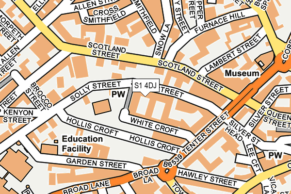 S1 4DJ map - OS OpenMap – Local (Ordnance Survey) S1 4DJ map - OS OpenMap – Local (Ordnance Survey)