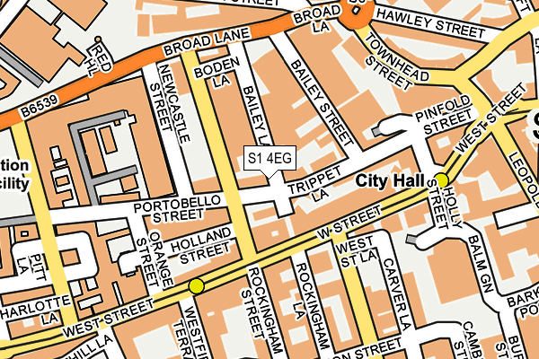 S1 4EG map - OS OpenMap – Local (Ordnance Survey) S1 4EG map - OS OpenMap – Local (Ordnance Survey)