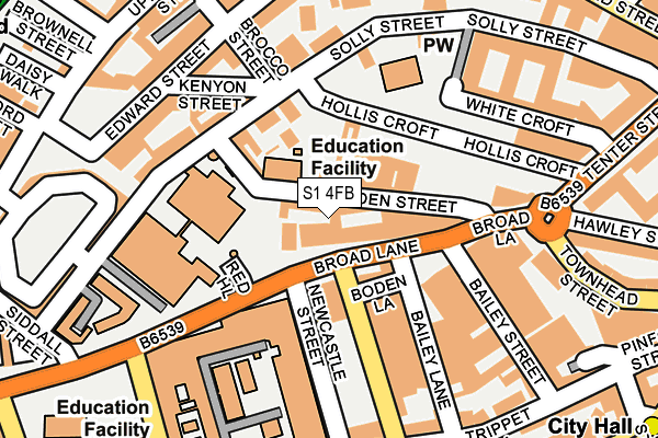 S1 4FB map - OS OpenMap – Local (Ordnance Survey) S1 4FB map - OS OpenMap – Local (Ordnance Survey)