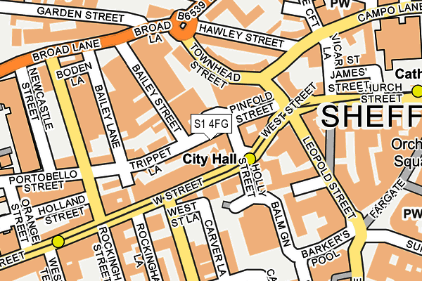 S1 4FG map - OS OpenMap – Local (Ordnance Survey) S1 4FG map - OS OpenMap – Local (Ordnance Survey)