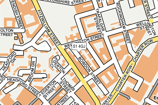 S1 4GJ map - OS OpenMap – Local (Ordnance Survey) S1 4GJ map - OS OpenMap – Local (Ordnance Survey)