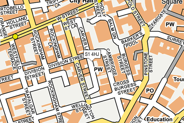 S1 4HJ map - OS OpenMap – Local (Ordnance Survey) S1 4HJ map - OS OpenMap – Local (Ordnance Survey)