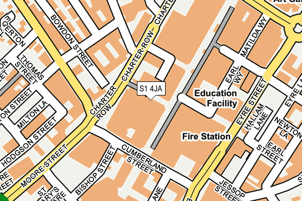 S1 4JA map - OS OpenMap – Local (Ordnance Survey) S1 4JA map - OS OpenMap – Local (Ordnance Survey)