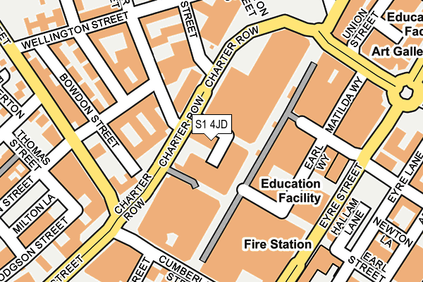 S1 4JD map - OS OpenMap – Local (Ordnance Survey) S1 4JD map - OS OpenMap – Local (Ordnance Survey)