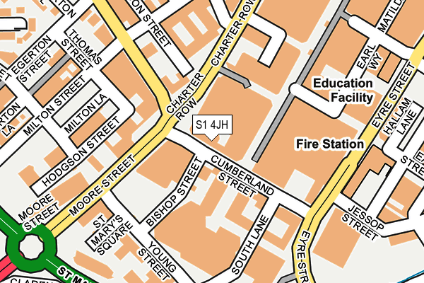 S1 4JH map - OS OpenMap – Local (Ordnance Survey) S1 4JH map - OS OpenMap – Local (Ordnance Survey)