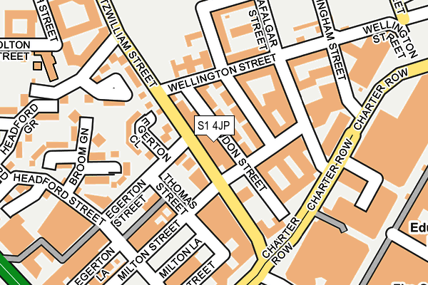 S1 4JP map - OS OpenMap – Local (Ordnance Survey) S1 4JP map - OS OpenMap – Local (Ordnance Survey)