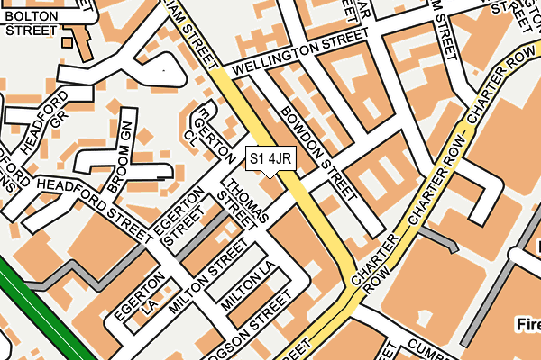 S1 4JR map - OS OpenMap – Local (Ordnance Survey) S1 4JR map - OS OpenMap – Local (Ordnance Survey)