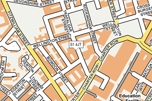 S1 4JT map - OS OpenMap – Local (Ordnance Survey) S1 4JT map - OS OpenMap – Local (Ordnance Survey)