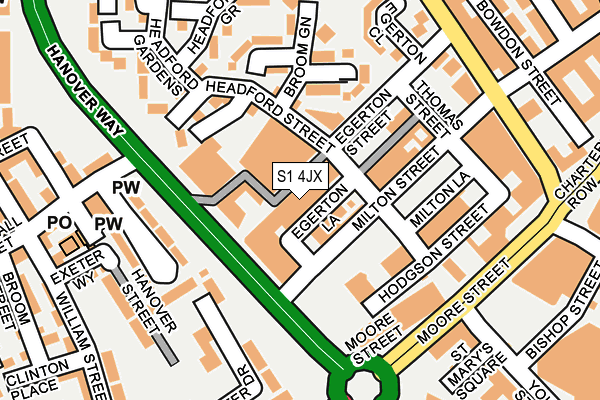 S1 4JX map - OS OpenMap – Local (Ordnance Survey) S1 4JX map - OS OpenMap – Local (Ordnance Survey)