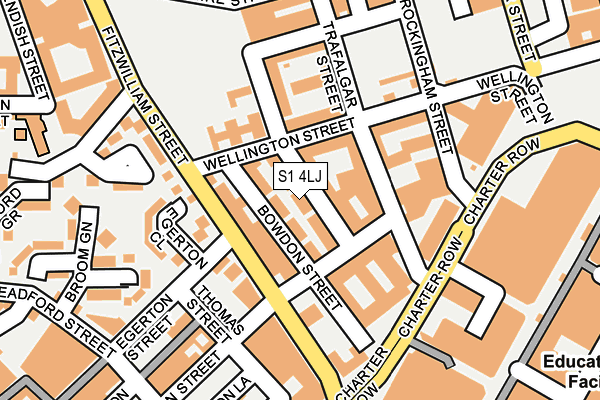 S1 4LJ map - OS OpenMap – Local (Ordnance Survey) S1 4LJ map - OS OpenMap – Local (Ordnance Survey)