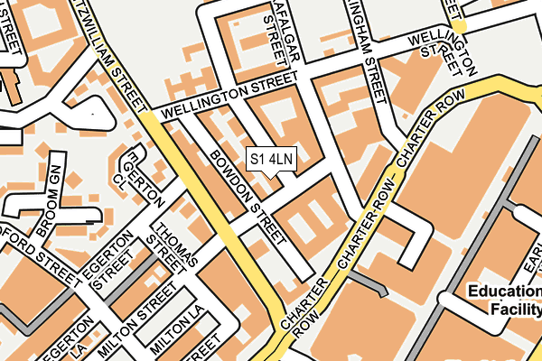 S1 4LN map - OS OpenMap – Local (Ordnance Survey) S1 4LN map - OS OpenMap – Local (Ordnance Survey)