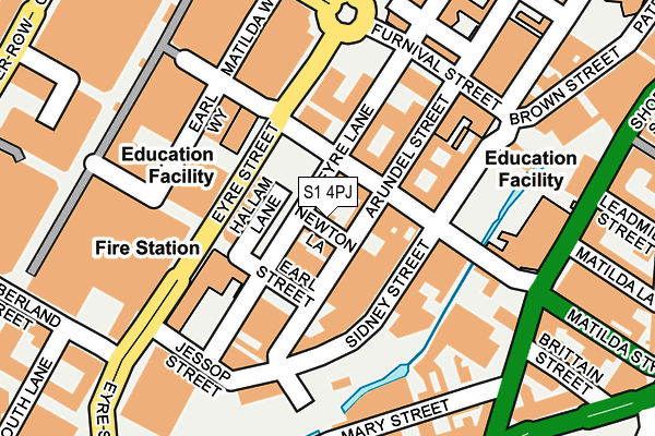 S1 4PJ map - OS OpenMap – Local (Ordnance Survey) S1 4PJ map - OS OpenMap – Local (Ordnance Survey)