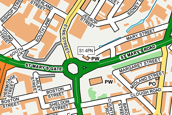 S1 4PN map - OS OpenMap – Local (Ordnance Survey) S1 4PN map - OS OpenMap – Local (Ordnance Survey)