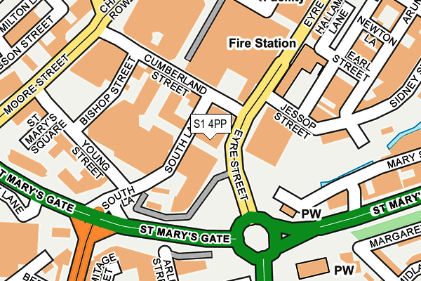 S1 4PP map - OS OpenMap – Local (Ordnance Survey) S1 4PP map - OS OpenMap – Local (Ordnance Survey)