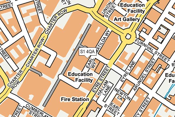 S1 4QA map - OS OpenMap – Local (Ordnance Survey) S1 4QA map - OS OpenMap – Local (Ordnance Survey)