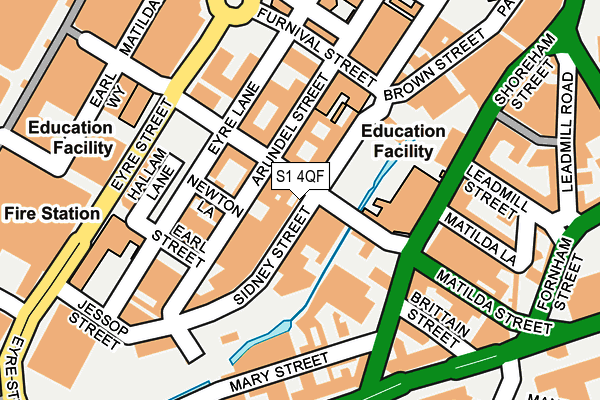 S1 4QF map - OS OpenMap – Local (Ordnance Survey) S1 4QF map - OS OpenMap – Local (Ordnance Survey)