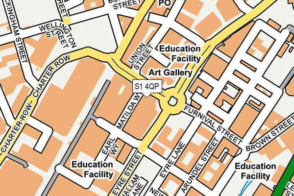 S1 4QP map - OS OpenMap – Local (Ordnance Survey) S1 4QP map - OS OpenMap – Local (Ordnance Survey)