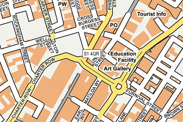 S1 4QR map - OS OpenMap – Local (Ordnance Survey) S1 4QR map - OS OpenMap – Local (Ordnance Survey)