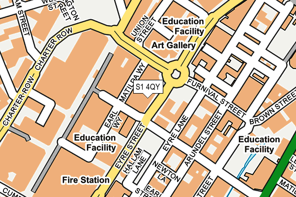 S1 4QY map - OS OpenMap – Local (Ordnance Survey) S1 4QY map - OS OpenMap – Local (Ordnance Survey)