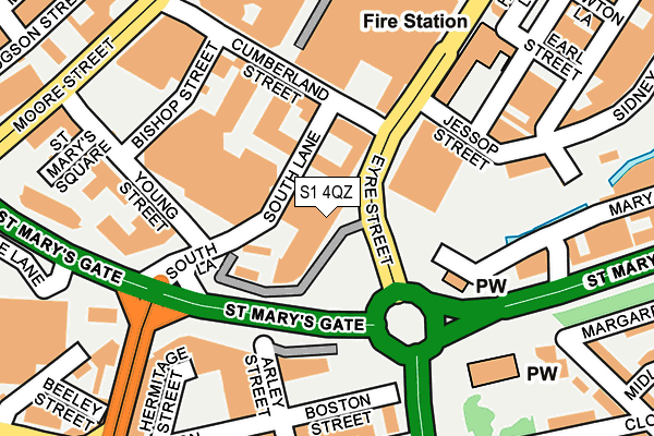 S1 4QZ map - OS OpenMap – Local (Ordnance Survey) S1 4QZ map - OS OpenMap – Local (Ordnance Survey)