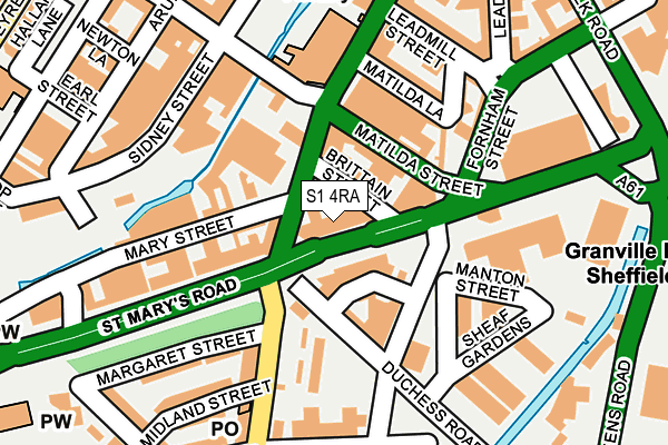 S1 4RA map - OS OpenMap – Local (Ordnance Survey) S1 4RA map - OS OpenMap – Local (Ordnance Survey)