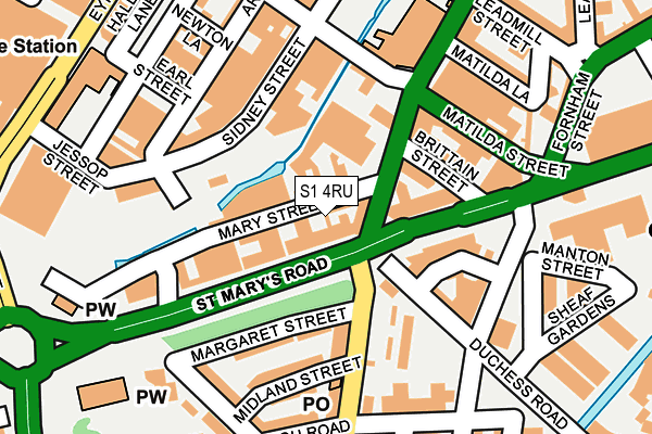 S1 4RU map - OS OpenMap – Local (Ordnance Survey) S1 4RU map - OS OpenMap – Local (Ordnance Survey)