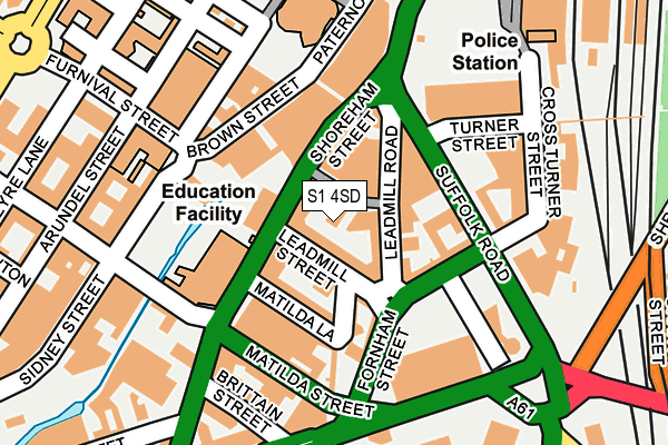 S1 4SD map - OS OpenMap – Local (Ordnance Survey) S1 4SD map - OS OpenMap – Local (Ordnance Survey)