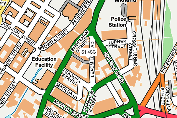 S1 4SG map - OS OpenMap – Local (Ordnance Survey) S1 4SG map - OS OpenMap – Local (Ordnance Survey)