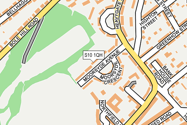 S10 1QH map - OS OpenMap – Local (Ordnance Survey) S10 1QH map - OS OpenMap – Local (Ordnance Survey)