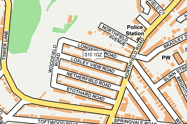 S10 1QZ map - OS OpenMap – Local (Ordnance Survey) S10 1QZ map - OS OpenMap – Local (Ordnance Survey)