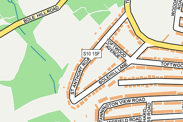 S10 1SF map - OS OpenMap – Local (Ordnance Survey) S10 1SF map - OS OpenMap – Local (Ordnance Survey)