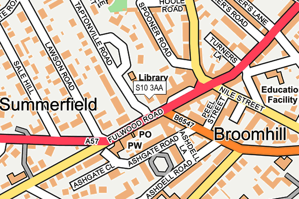 S10 3AA map - OS OpenMap – Local (Ordnance Survey) S10 3AA map - OS OpenMap – Local (Ordnance Survey)